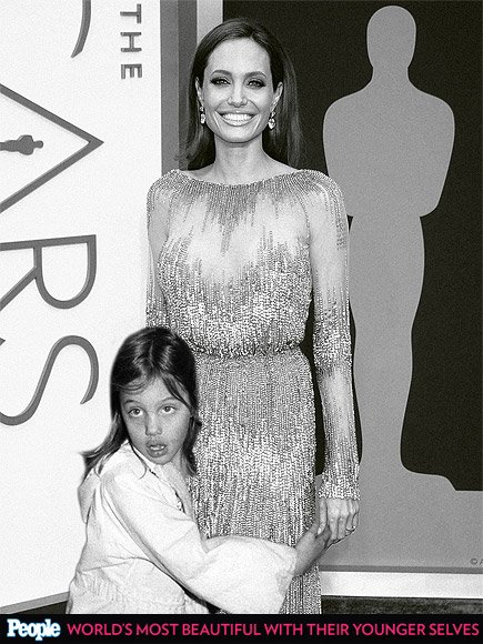 PEOPLE's 'Most Beautiful' Celebrities Posing with Their Younger Selves| Most Beautiful on Covers, Most Beautiful, Beyonce Knowles, Christina Applegate, Cindy Crawford, Drew Barrymore, Gwyneth Paltrow, Jennifer Aniston, Jennifer Lopez, Jodie Foster, Julia Roberts, Kate Hudson, Leonardo DiCaprio, Meg Ryan, Michelle Pfeiffer, Actor Class